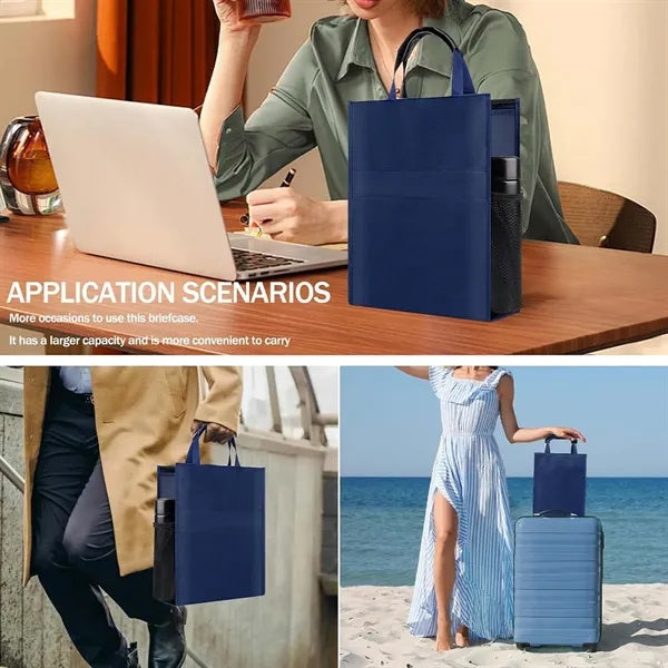 Oxford waterproof versatile file tote bag with sturdy handle