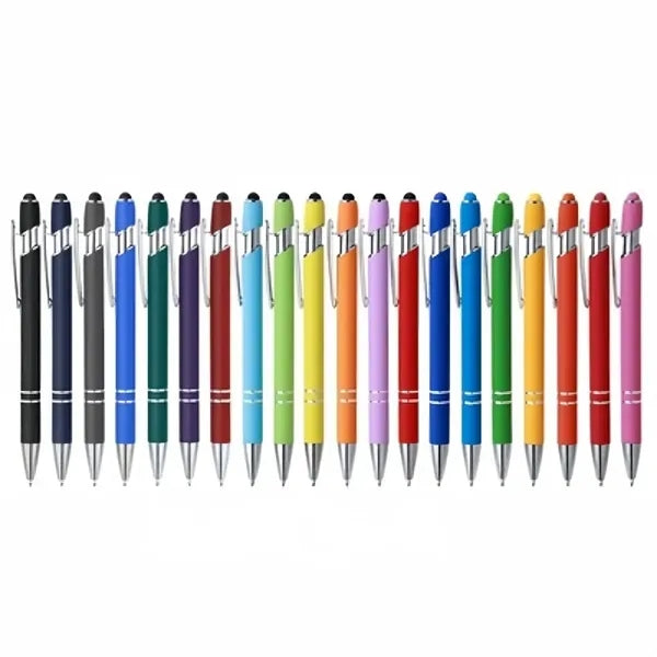 Aluminum Black Ink Stylus Ballpoint Pen MOQ 100PCS