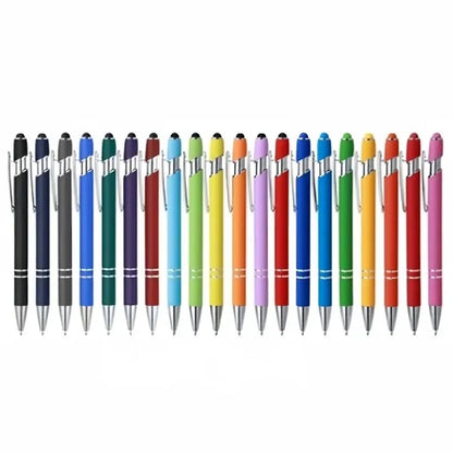 Aluminum Black Ink Stylus Ballpoint Pen MOQ 100PCS