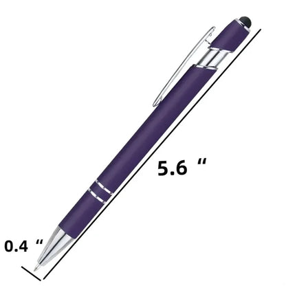 Aluminum Black Ink Stylus Ballpoint Pen MOQ 100PCS