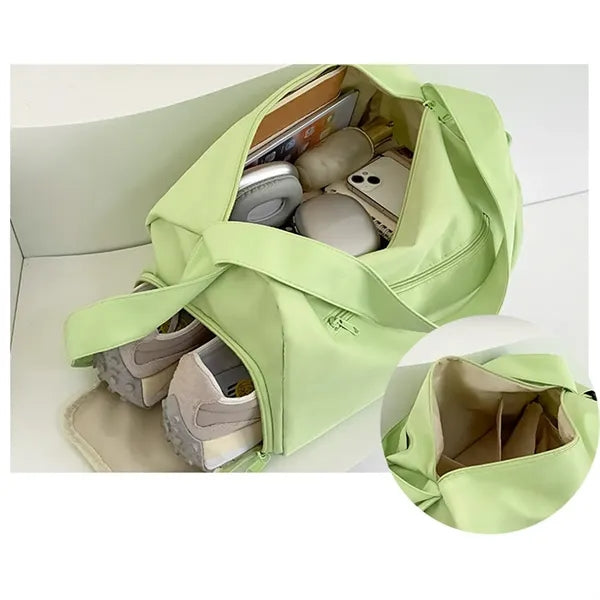 Lightweight  shoulder carry on tote travel swim gym bag