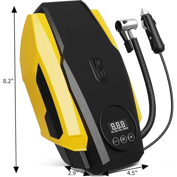 Portable Air Compressor Tire Inflator With LED Light