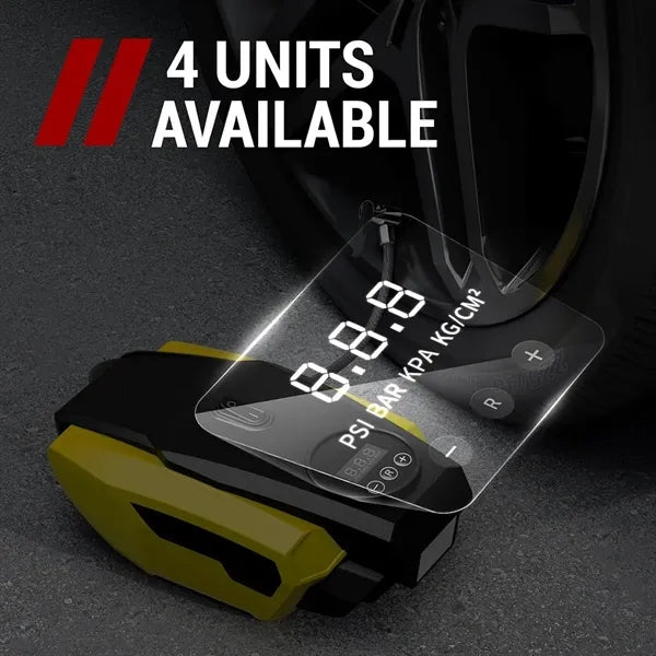 Portable Air Compressor Tire Inflator With LED Light