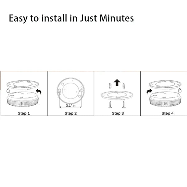 Battery-Powered Smoke Alarm For Home Use