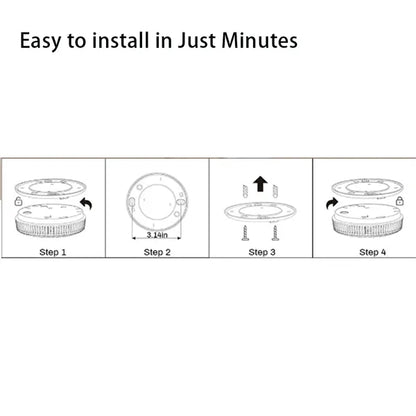 Battery-Powered Smoke Alarm For Home Use