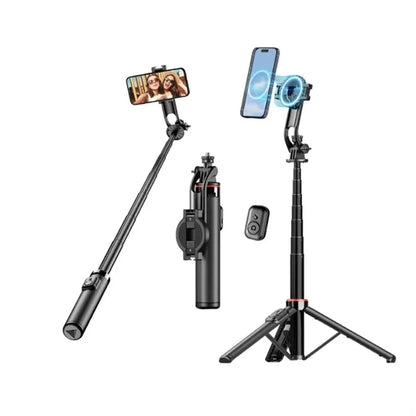 2 In 1 Telescopic Rotating Selfie Stick Tripod