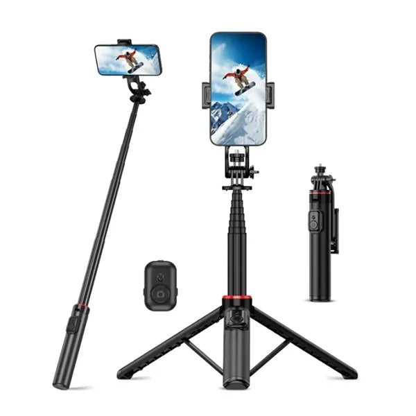 2 In 1 Telescopic Rotating Selfie Stick Tripod