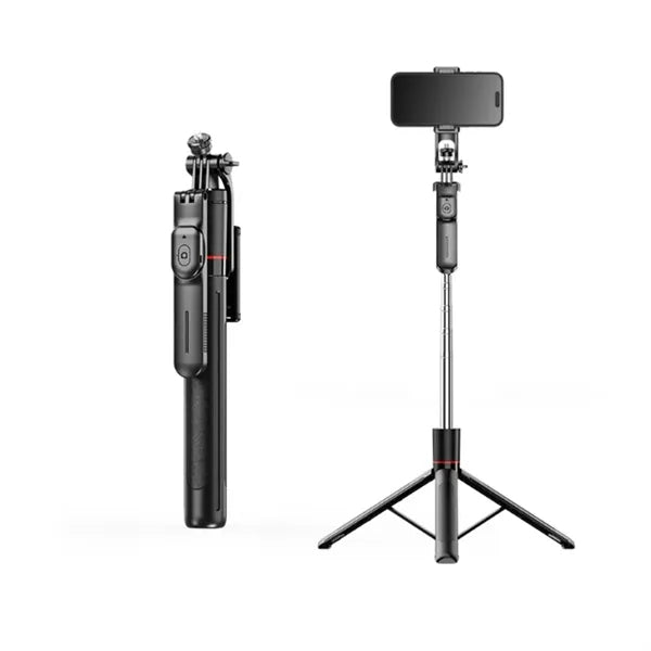 2 In 1 Telescopic Rotating Selfie Stick Tripod