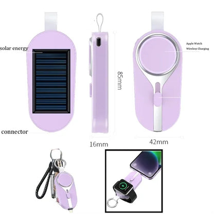 2 in 1 Keychain Travel Wireless Power Bank for Apple Phone