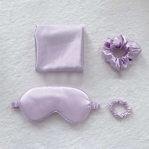 4 in 1 luxury women birthday pillowcase eye mask gift set