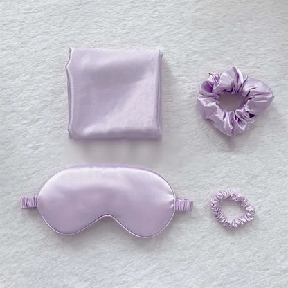 4 in 1 luxury women birthday pillowcase eye mask gift set