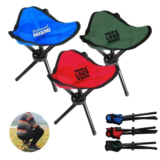 Folding Tripod 3 Legged Travel Fishing Camp Chair Stool