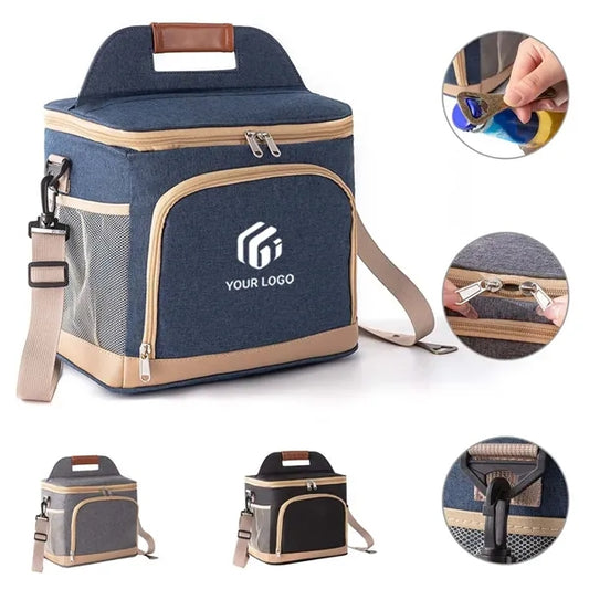 Large leakproof picnic beach cooler box insulated lunch bag