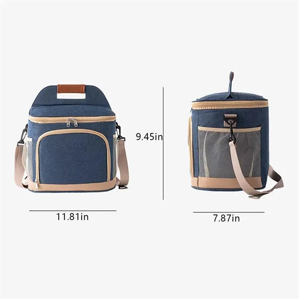 Large leakproof picnic beach cooler box insulated lunch bag