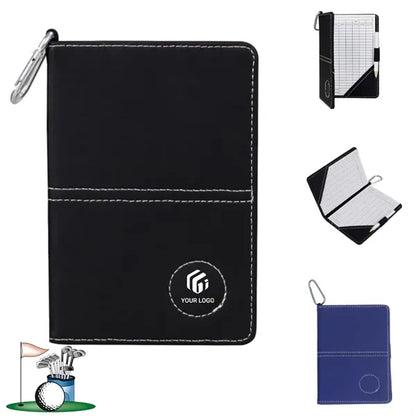 Sturdy PU protective case leather golf scorecard book holder