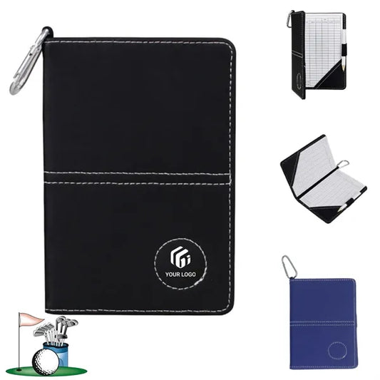 Sturdy PU protective case leather golf scorecard book holder