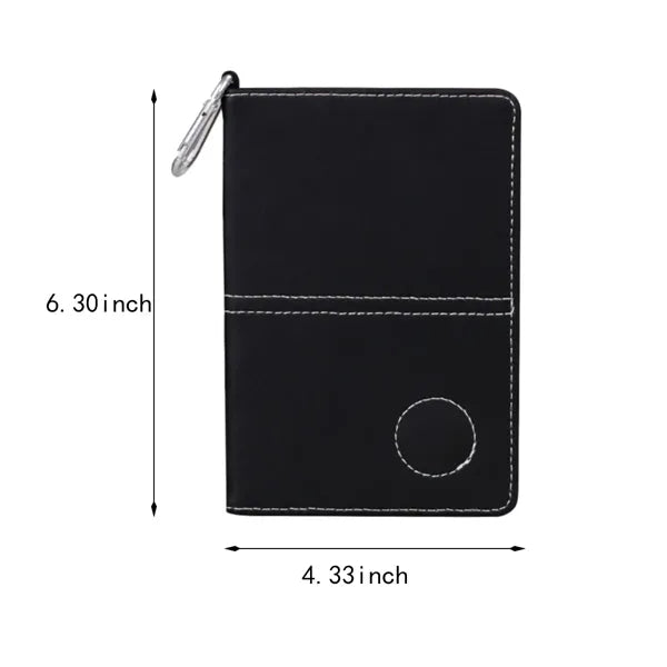 Sturdy PU protective case leather golf scorecard book holder
