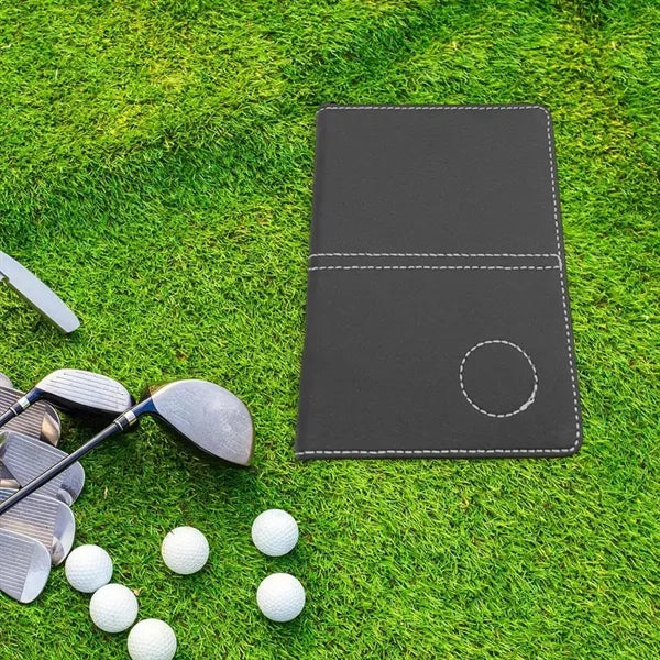 Sturdy PU protective case leather golf scorecard book holder