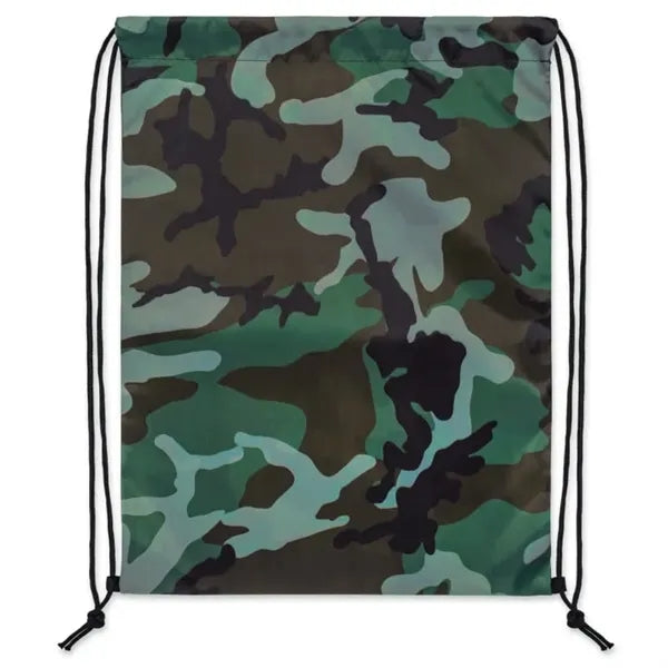 Simply Camo Drawstring Tote Bags