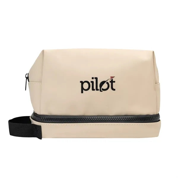 Hudson Recycled Leatherette Cosmetic Bag