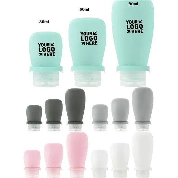 3 in 1 Set Silicone Travel Bottles for Toiletries