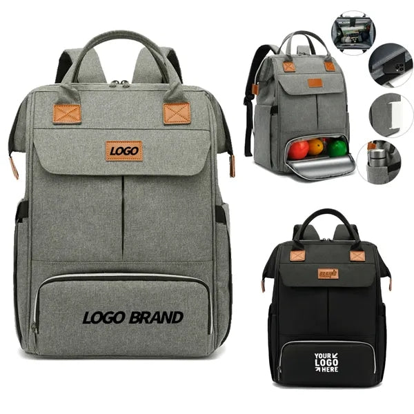 2 in 1 Laptop Daily Oxford Backpack with Cooler Bag