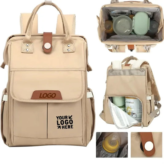 Magnetic Closure Waterproof Mommy Travel Diaper Backpack Bag