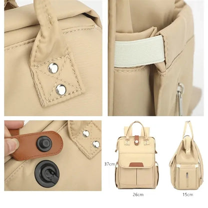 Magnetic Closure Waterproof Mommy Travel Diaper Backpack Bag