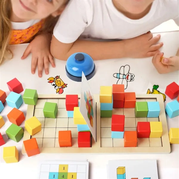 Color recognition children educational stacking blocks toy