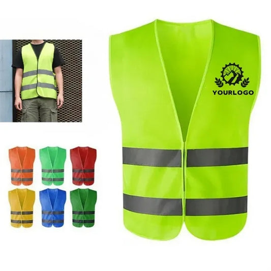 High Visibility Reflective Safety Vest One Size Fits Most