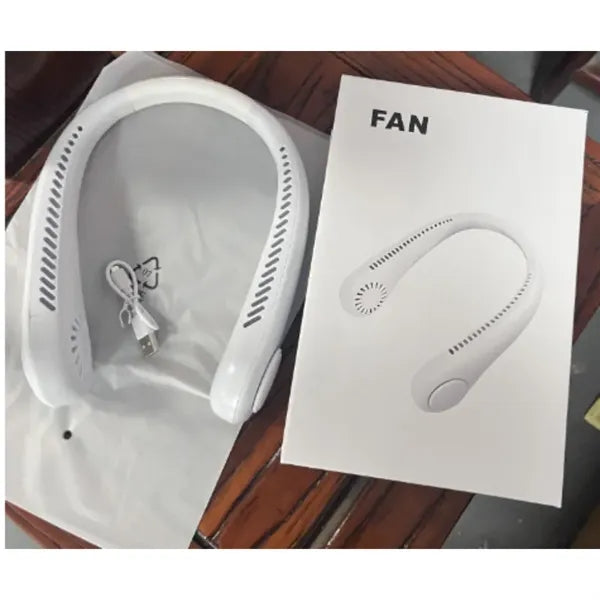 Blade-less Neck Fan Made of ABS Plastic Rechargeable