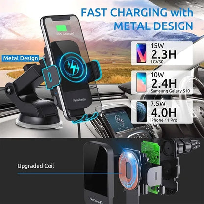 Wireless Car Charger Phone Mount Holder