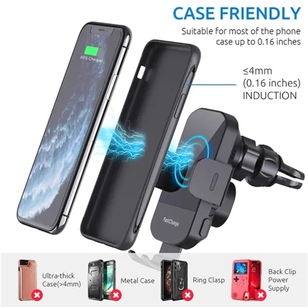 Wireless Car Charger Phone Mount Holder