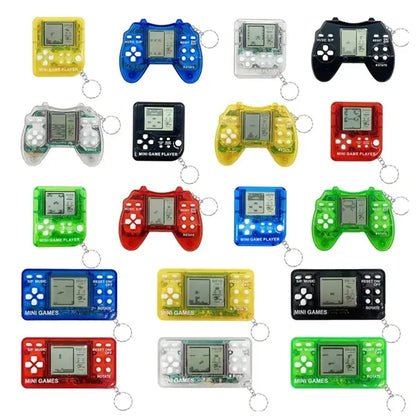 Retro puzzle birthday party kids keychain brick game console