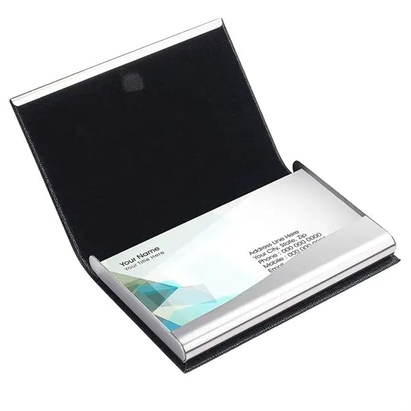 Premium PU Leather Magnetic Business Card Case
