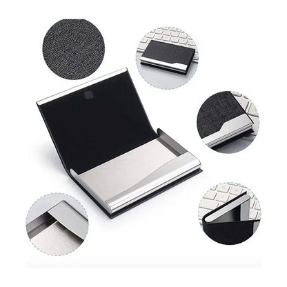 Premium PU Leather Magnetic Business Card Case