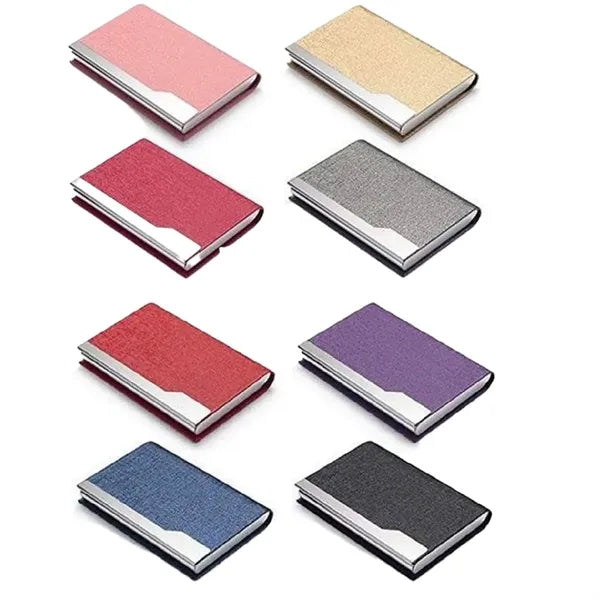 Premium PU Leather Magnetic Business Card Case