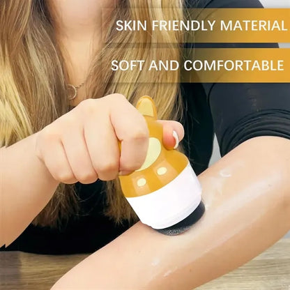 Refillable roll on sponge travel lotion sunscreen applicator