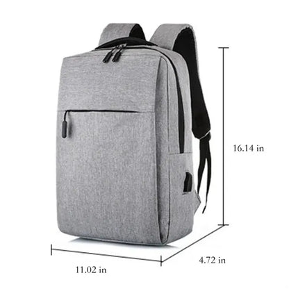 Men's Business Travel Backpack Waterproof with USB Charging