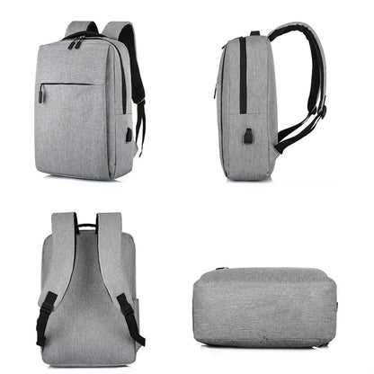 Men's Business Travel Backpack Waterproof with USB Charging