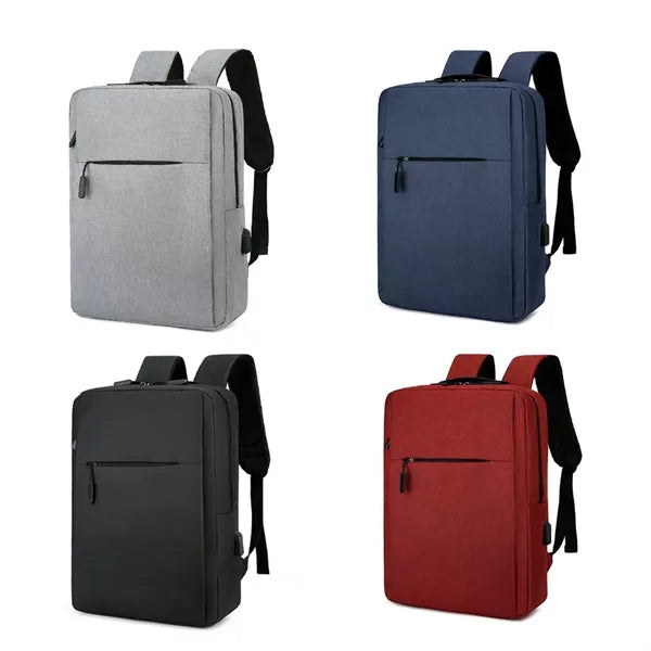 Men's Business Travel Backpack Waterproof with USB Charging