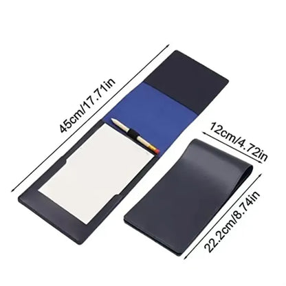 Premium Leather Golf Scorecard Holder Notebook