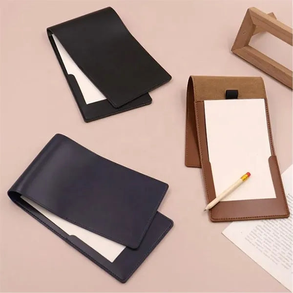Premium Leather Golf Scorecard Holder Notebook