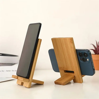 Wooden Mobile Phone And Tablet Multifunctional Stand Holders