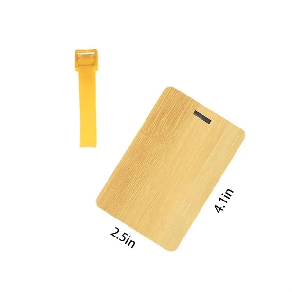 European And American Eco-Friendly Bamboo Luggage Tags