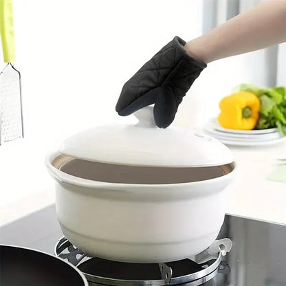 Non-Slip Heat Resistant Oven Kitchen Cooking Duckbill Gloves