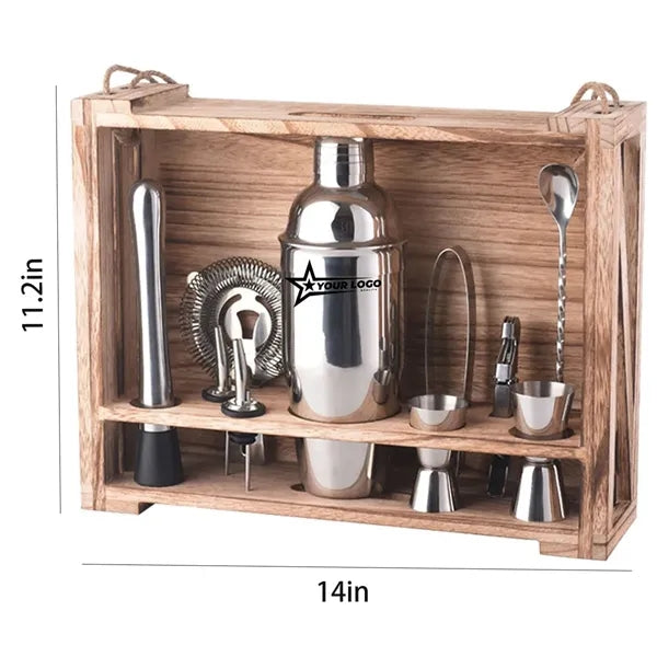 Bar Storage Rack Cocktail Shaker Combination Set
