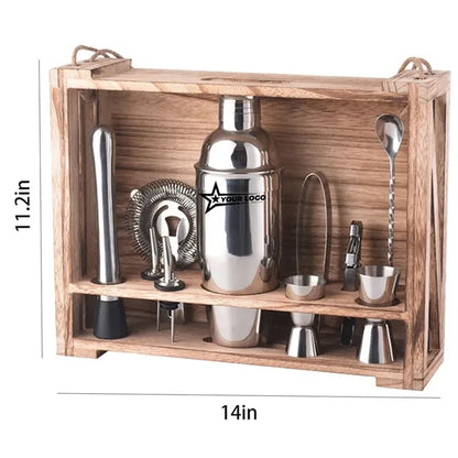 Bar Storage Rack Cocktail Shaker Combination Set