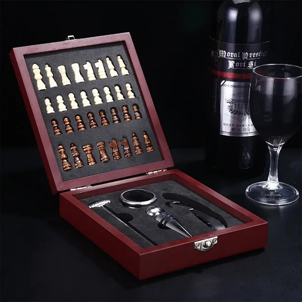 Multifunctional Chess Gift Box Wine Bottle Opener Tool Set