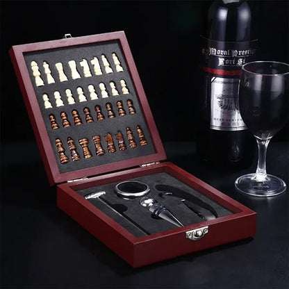 Multifunctional Chess Gift Box Wine Bottle Opener Tool Set